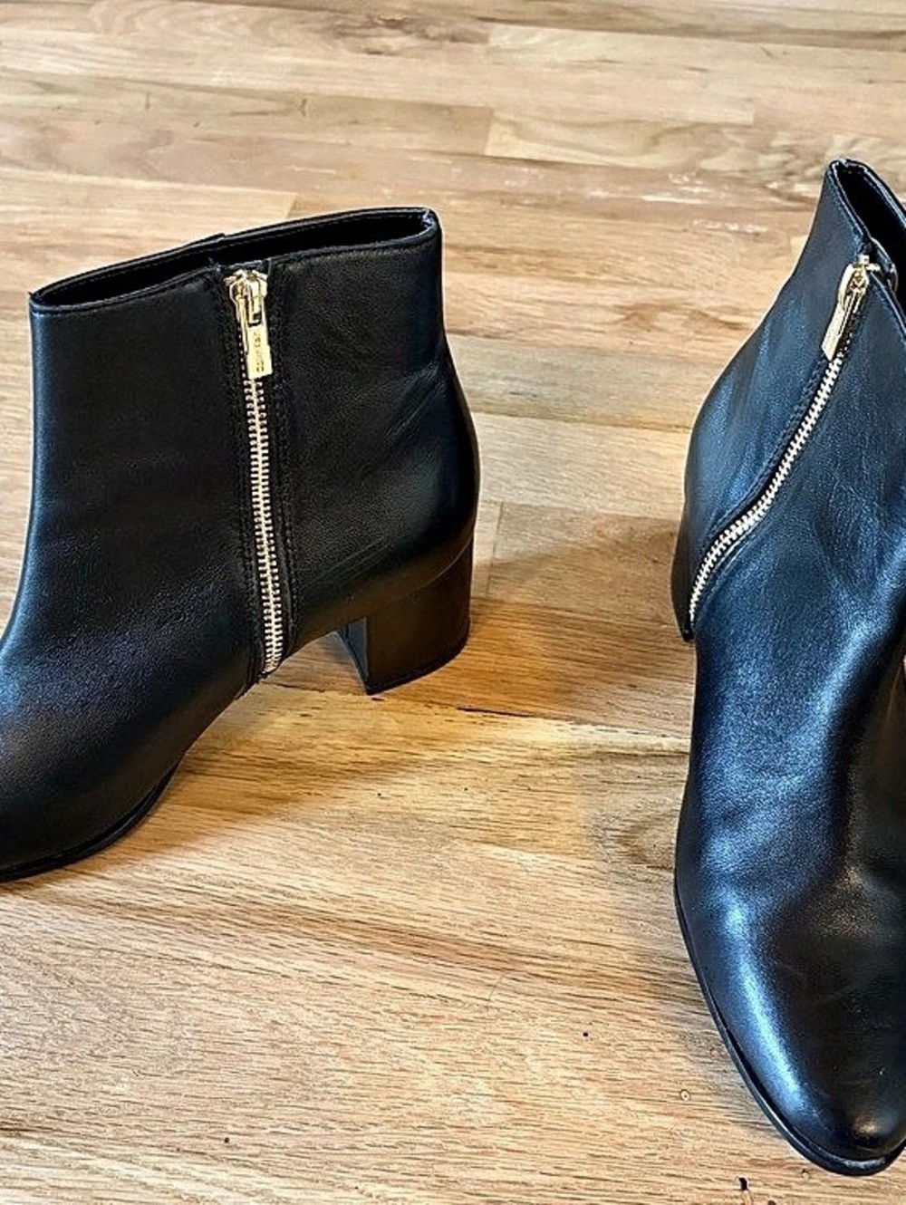 Calvin Klein Black Heeled Ankle Boots